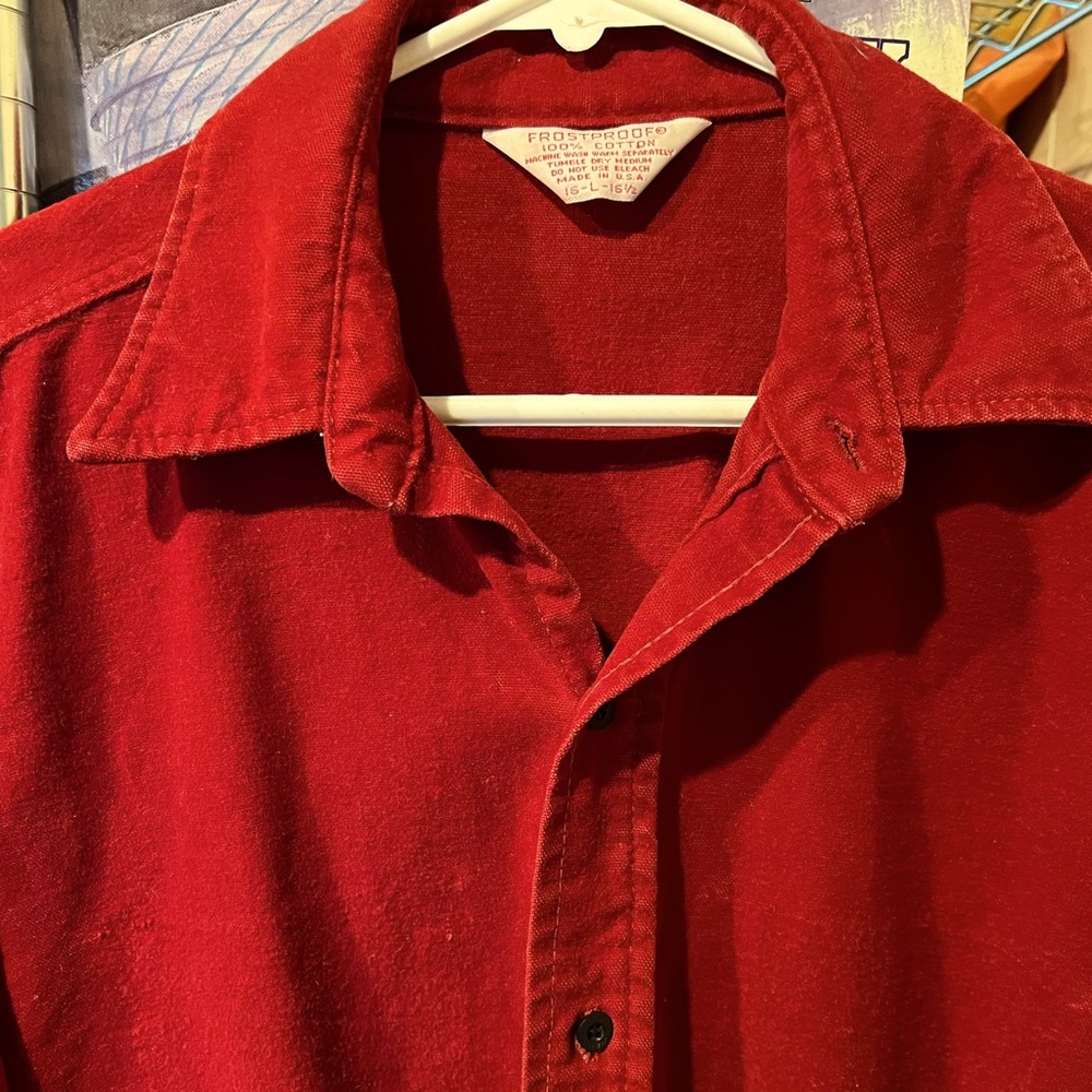 Vintage Flannel Work Shirt Frost Proof